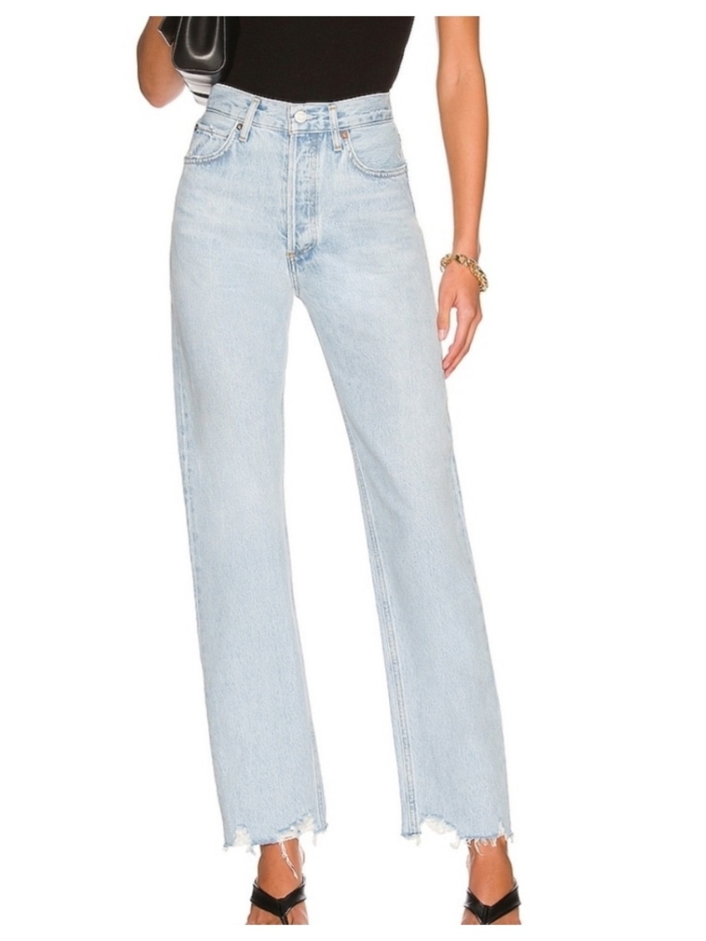 Agolde 90’s Pinch Waist High-Rise Straight Leg Jeans Size 28
